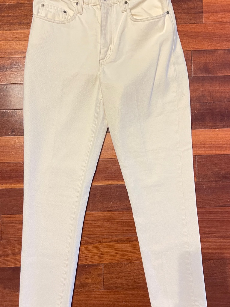 Nobody Denim Off-White High-Rise Jeans
